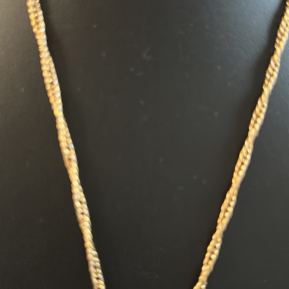 Valentine Crown Trifari Heart Shaped Pendant Necklace Off White Gold Tone - Picture 3 of 7